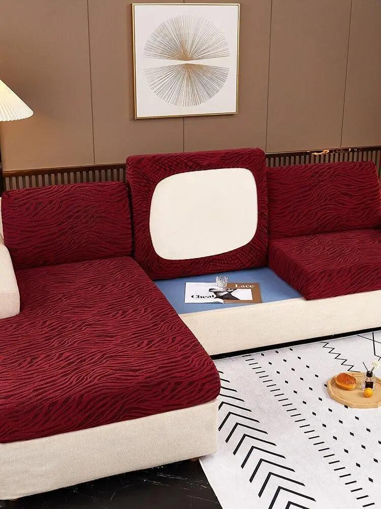 Housses de Coussin Zébrée Velours Pour Siège D'assise pour HOUSSE SIEGES DE CANAPÉ – La Maison De La Housse