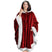 Plaid Poncho Sweat Cape Rouge - La Maison de la Housse®