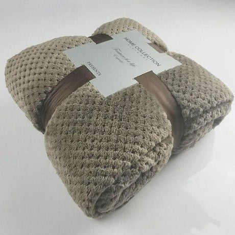 Plaids Polaire Doux Marron - Hiver - La Maison de la Housse®