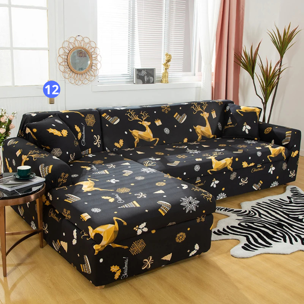 Housse de Canapé d'Angle - Motif Noël