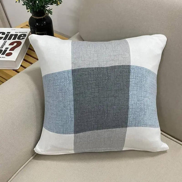 2 Housses De Coussin Damier Pour Canapé - 45 x 45 Cm - La Maison de la Housse®