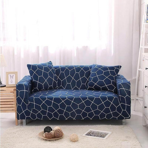 2 Housses De Coussin Bleucrowo Pour Canapé - 45 x 45 Cm - La Maison de la Housse®