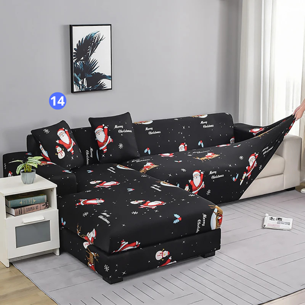 Housse de Canapé d'Angle - Motif Noël