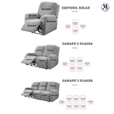 Housses de Canapé et Fauteuil Relax | Inclinable & Imperméables
