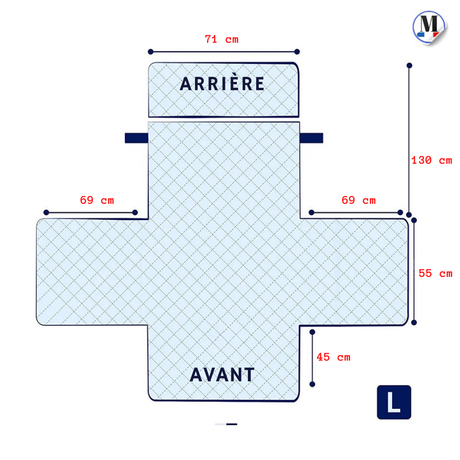 Protège fauteuil relax matelassé