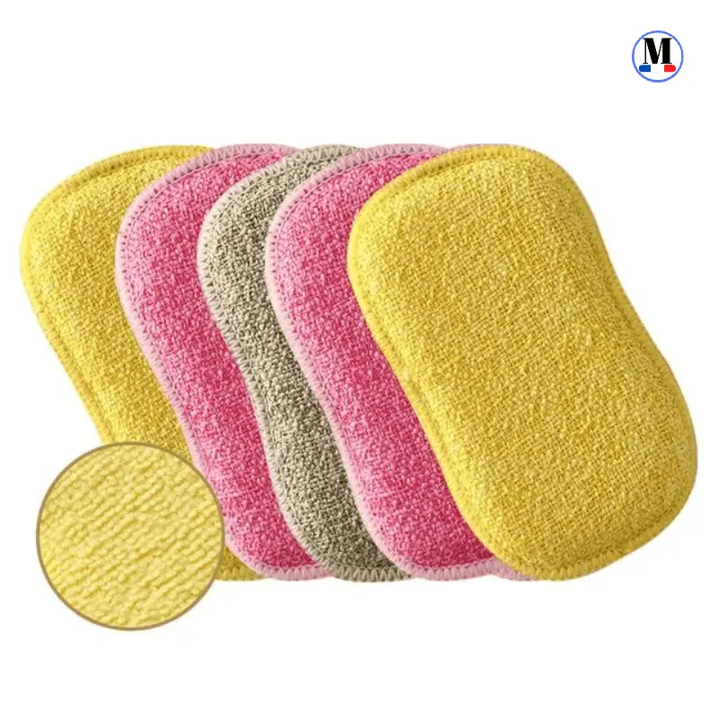 5 Eponges Lavable et Réutilisable - La Maison de la Housse®