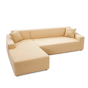 Beige - Housse de Canapé d’Angle Extensible