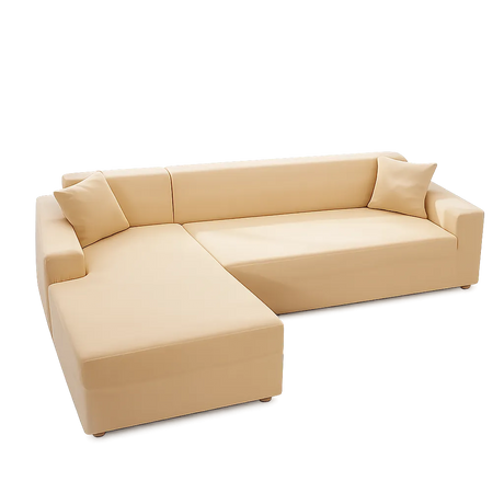 Beige - Housse de Canapé d’Angle Extensible