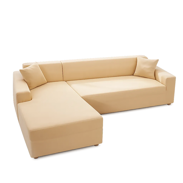 Beige - Housse de Canapé d’Angle Extensible