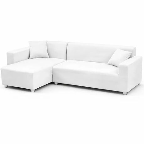 Blanc - Housse de Canapé d’Angle Extensible