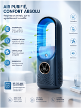 Climatiseur mobile portable USB - 3 en 1 Refroidisseur d'air silencieux