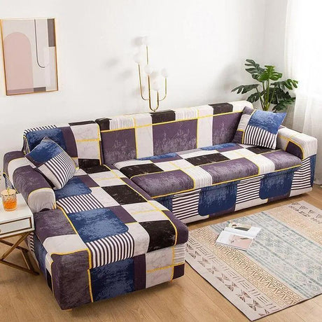 DESTOCKAGE Housse De Canapé d'Angle Muscida - La Maison de la Housse®