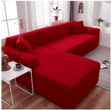 Destockage - Housse de Canapé Velours Rouge - La Maison de la Housse®