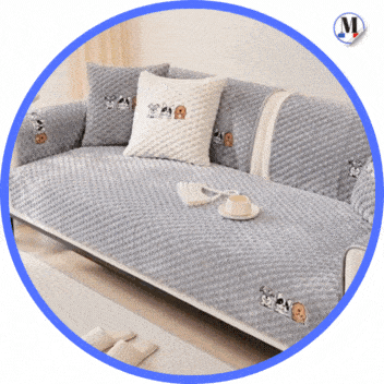 Housse Protège Canapé Antidérapante en Velours La Maison de la Housse®