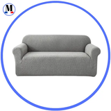 Housse de Canapé Jacquard Gris - La Maison de la Housse®