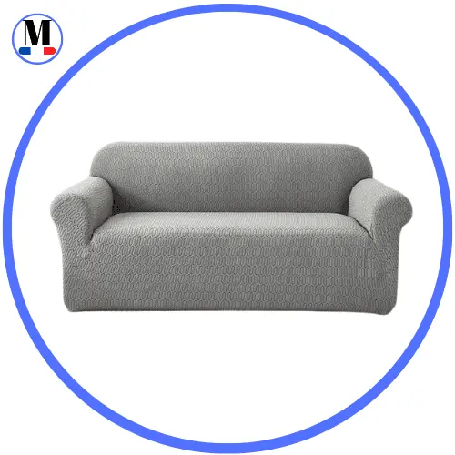 Housse de Canapé Jacquard Gris - La Maison de la Housse®