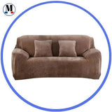Housse de Canapé Velours Camel - La Maison de la Housse®