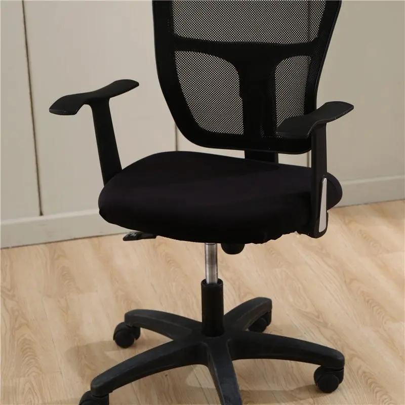 Housse de Chaise Noir de Bureau Style Velours - La Maison de la Housse®