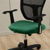 Housse de Chaise Vert de Bureau Style Velours - La Maison de la Housse®