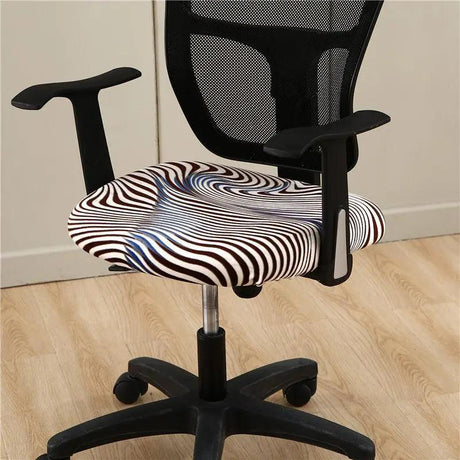 Housse de Chaise Zebre de Bureau Style Velours - La Maison de la Housse®