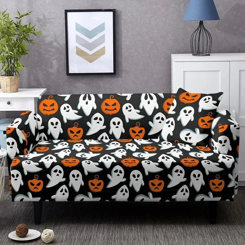 Housse de canapé Citrouille Halloween - La Maison de la Housse®