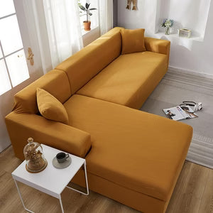 Housse de canapé droit et d’angle – Camel La Maison De La Housse