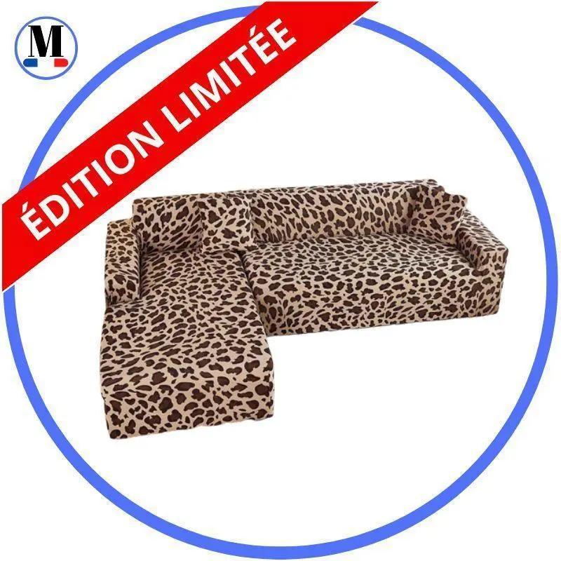 Housse De Canapé d'Angle Léopard - La Maison de la Housse®