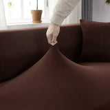 Housse de canapé droit et d’angle – Marron La Maison De La Housse