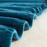 Housse De Canapé d'Angle En Velours Lac bleu - La Maison de la Housse®