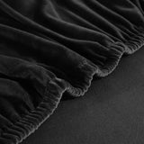 Housse De Canapé d'Angle En Velours Noir - La Maison de la Housse®