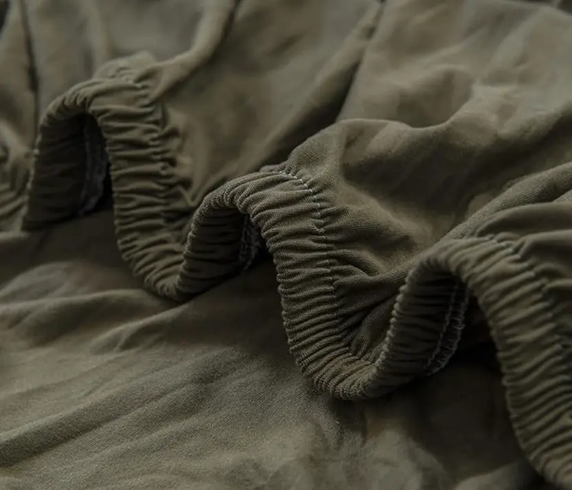 Housse de canapé droit et d’angle – Vert Armée La Maison De La Housse