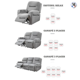 Housses de Canapé Relax et Fauteuil Inclinable | Extensible & Imperméables La Maison de la Housse®