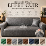 Housses de Canapé Effet Cuir Extensibles Imperméable