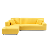 Jaune - Housse de Canapé d’Angle Extensible