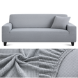 Microfibre Gris Clair - Housse de Canapé Extensible