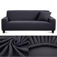 Microfibre Gris Foncé- Housse de Canapé Extensible