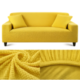 Microfibre Jaune - Housse de Canapé Extensible