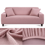 Microfibre Rose - Housse de Canapé Extensible