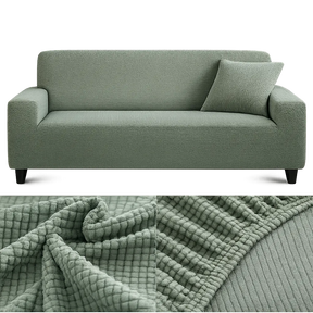 Microfibre Vert d'eau - Housse de Canapé Extensible
