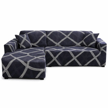 Motif Fumana - Housse de Canapé d’Angle Extensible