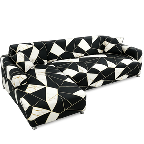 Motif Galeopsis - Housse de Canapé d’Angle Extensible