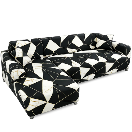 Motif Galeopsis - Housse de Canapé d’Angle Extensible