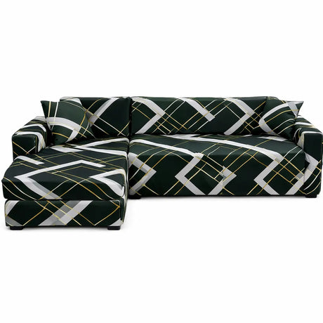 Motif Genista - Housse de Canapé d’Angle Extensible