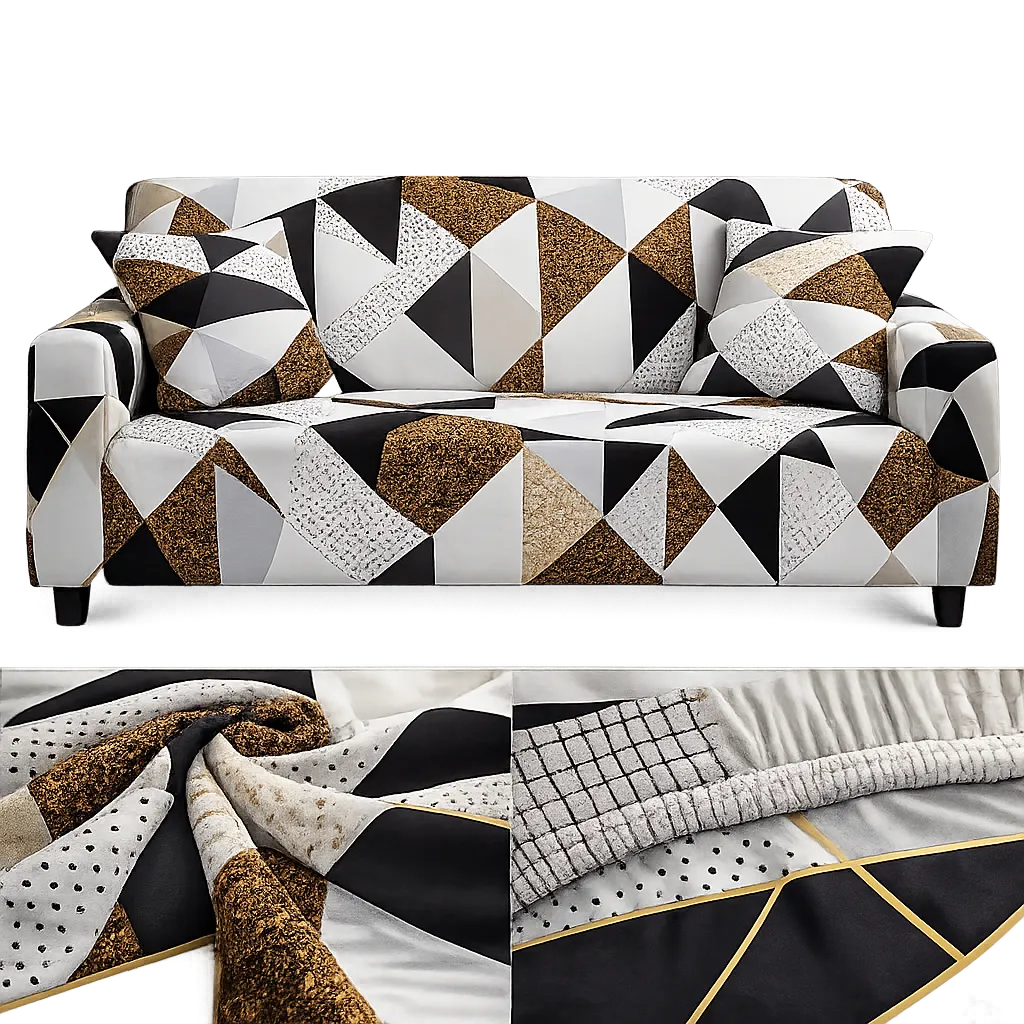Motif Geocosy - Housse De Canapé Extensible