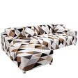 Motif Graminées - Housse de Canapé d’Angle Extensible