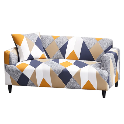 Motif Hexagone - Housse de Canapé Extensible