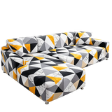 Motif Lepourasi - Housse de Canapé d’Angle Extensible