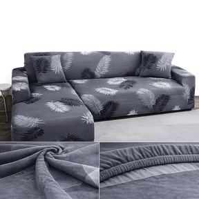 Motif Lonic - Housse de Canapé d’Angle Extensible