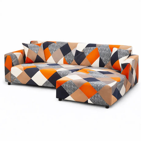 Motif Maderense - Housse de Canapé d’Angle Extensible