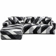 Motif Ruber - Housse de Canapé d’Angle Extensible